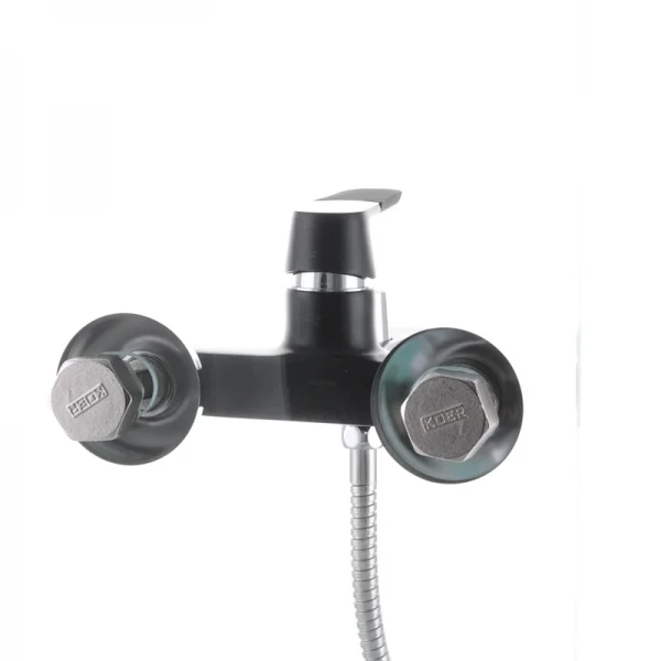 Смеситель для ванны Mixxus Premium TIGER 009 латунный черный матовый с коротким литым изливом (MI0565)