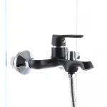 Смеситель для ванны Mixxus Premium TIGER 009 латунный черный матовый с коротким литым изливом (MI0565)