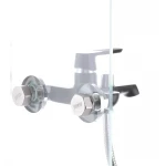 Смеситель для ванны Mixxus Premium TIGER 009 латунный черный матовый с коротким литым изливом (MI0565)
