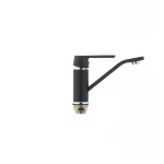 Смеситель для умывальника Mixxus Premium TIGER 555 гайка (излив 15 см) черный (MI0568)