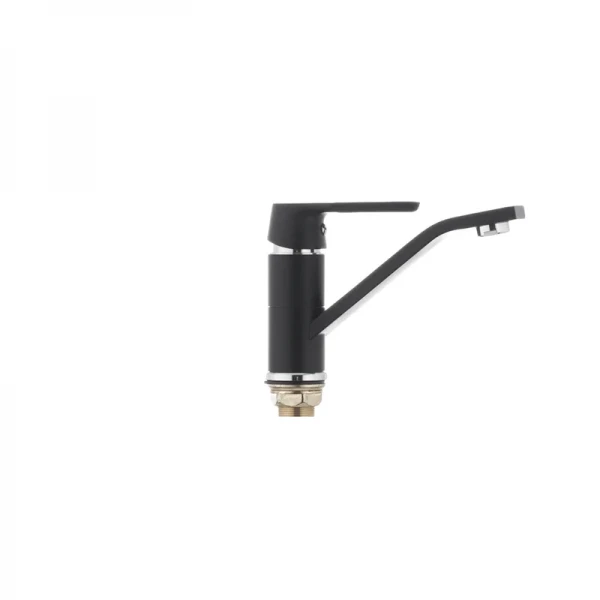 Смеситель для умывальника Mixxus Premium TIGER 555 гайка (излив 15 см) черный (MI0568)