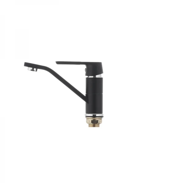 Смеситель для умывальника Mixxus Premium TIGER 555 гайка (излив 15 см) черный (MI0568)