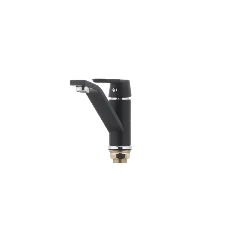 Смеситель для умывальника Mixxus Premium TIGER 555 гайка (излив 15 см) черный (MI0568)