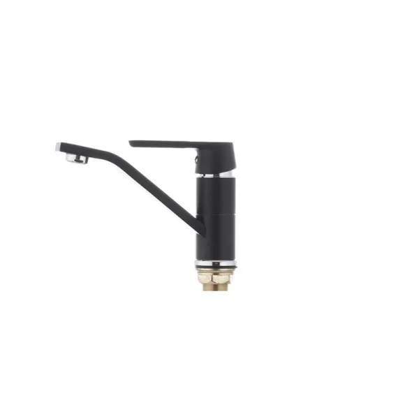 Смеситель для умывальника Mixxus Premium TIGER 555 гайка (излив 15 см) черный (MI0568)