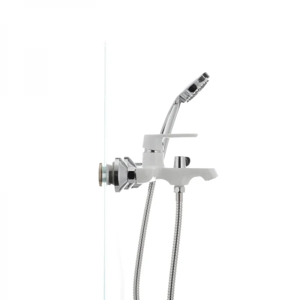 Смеситель для ванны Mixxus Premium TIGER 009 латунный белый матовый с коротким литым изливом (MI0571)