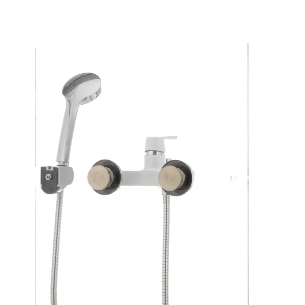 Смеситель для ванны Mixxus Premium TIGER 009 латунный белый матовый с коротким литым изливом (MI0571)