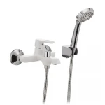 Смеситель для ванны Mixxus Premium TIGER 009 латунный белый матовый с коротким литым изливом (MI0571)