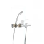 Смеситель для ванны Mixxus Premium TIGER 009 латунный белый матовый с коротким литым изливом (MI0571)