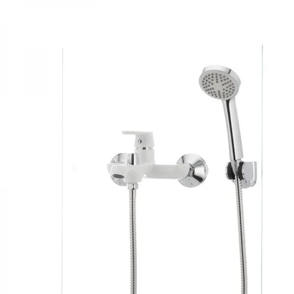 Смеситель для ванны Mixxus Premium TIGER 009 латунный белый матовый с коротким литым изливом (MI0571)