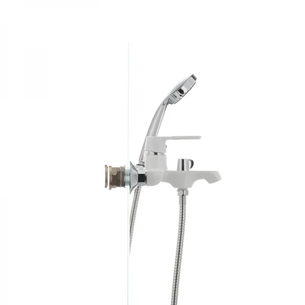 Смеситель для ванны Mixxus Premium TIGER 009 латунный белый матовый с коротким литым изливом (MI0571)