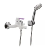 Смеситель для ванны Mixxus Premium TIGER 009 латунный белый матовый с коротким литым изливом (MI0571)