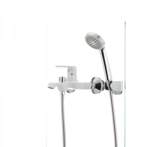 Смеситель для ванны Mixxus Premium TIGER 009 латунный белый матовый с коротким литым изливом (MI0571)