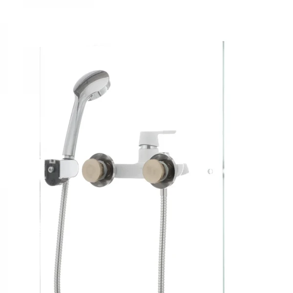 Смеситель для ванны Mixxus Premium TIGER 009 латунный белый матовый с коротким литым изливом (MI0571)