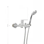 Смеситель для ванны Mixxus Premium TIGER 009 латунный белый матовый с коротким литым изливом (MI0571)