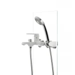 Смеситель для ванны Mixxus Premium TIGER 009 латунный белый матовый с коротким литым изливом (MI0571)