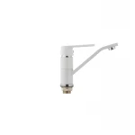 Смеситель для умывальника Mixxus Premium TIGER 555 гайка (излив 15 см) белый (MI0574)