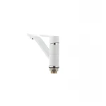 Смеситель для умывальника Mixxus Premium TIGER 555 гайка (излив 15 см) белый (MI0574)