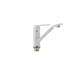 Смеситель для умывальника Mixxus Premium TIGER 555 гайка (излив 15 см) белый (MI0574)