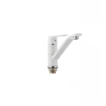 Смеситель для умывальника Mixxus Premium TIGER 555 гайка (излив 15 см) белый (MI0574)