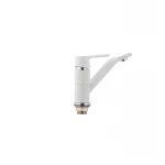 Смеситель для умывальника Mixxus Premium TIGER 555 гайка (излив 15 см) белый (MI0574)