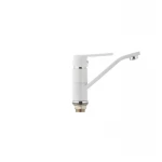 Смеситель для умывальника Mixxus Premium TIGER 555 гайка (излив 15 см) белый (MI0574)