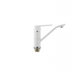 Смеситель для умывальника Mixxus Premium TIGER 555 гайка (излив 15 см) белый (MI0574)