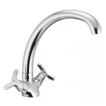 Смеситель для кухни Mixxus Premium Apollo 273 латунный хромированный двухвентильный с высоким поворотным изливом (MI0609)
