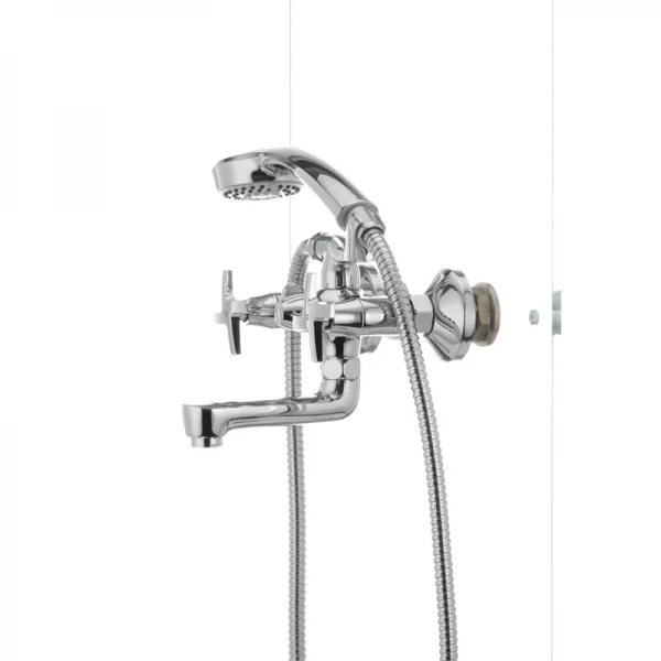 Смеситель для ванны Mixxus Premium GALAXY 142 латунный хромированный двухвентильный (MI0622)