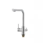 Кухонный смеситель Mixxus Premium Gudini 021 латунный хром на две воды (MI1589)