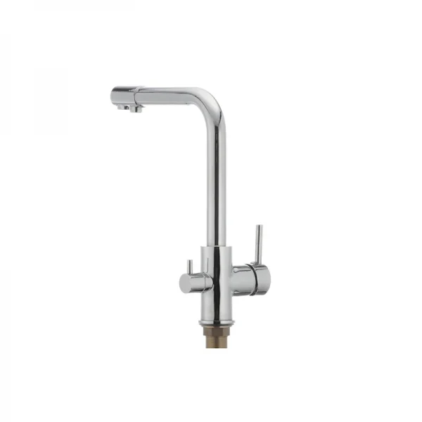 Кухонный смеситель Mixxus Premium Gudini 021 латунный хром на две воды (MI1589)