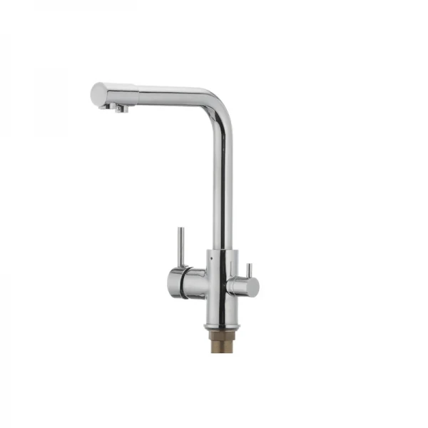 Кухонный смеситель Mixxus Premium Gudini 021 латунный хром на две воды (MI1589)