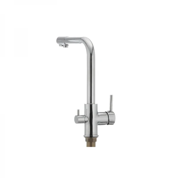 Кухонный смеситель Mixxus Premium Gudini 021 латунный хром на две воды (MI1589)