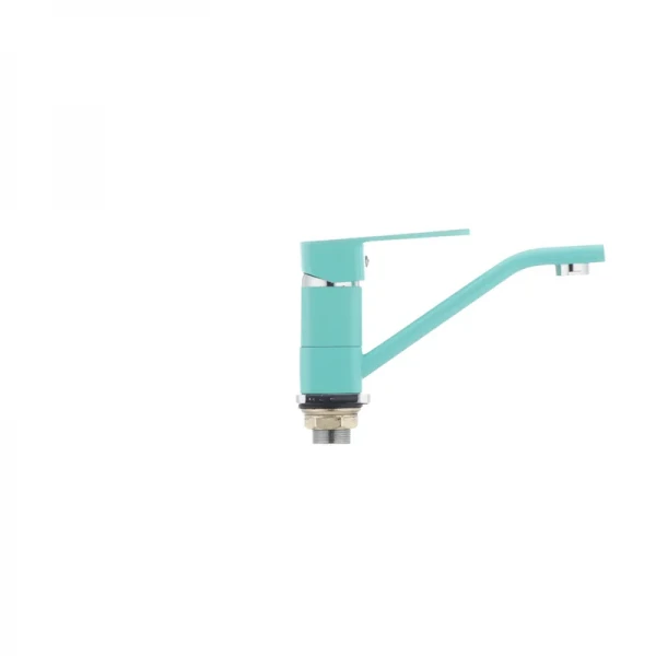 Смеситель для умывальника Mixxus Missouri 555 (излив 15 см) бирюзовый (MI1629)