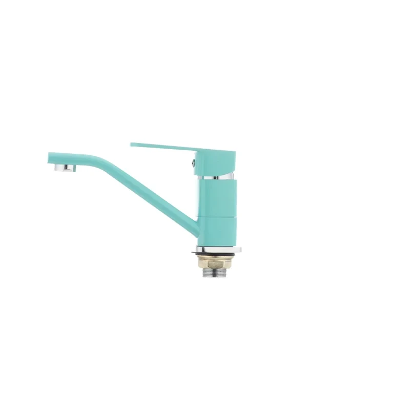 Змішувач для умивальника Mixxus Missouri 555 (вилив 15 см) бірюзовий (MI1629)