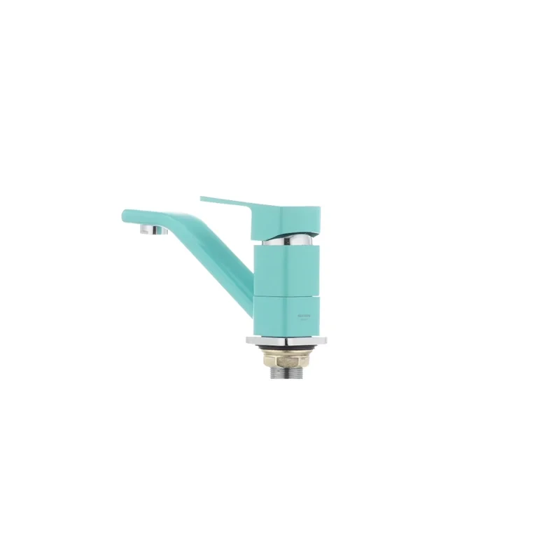 Змішувач для умивальника Mixxus Missouri 555 (вилив 15 см) бірюзовий (MI1629)