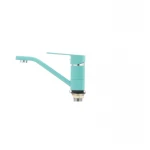 Смеситель для умывальника Mixxus Missouri 555 (излив 15 см) бирюзовый (MI1629)