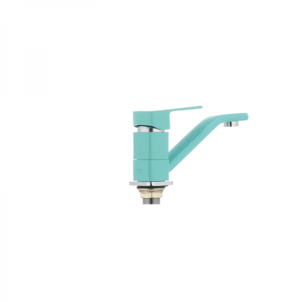 Смеситель для умывальника Mixxus Missouri 555 (излив 15 см) бирюзовый (MI1629)