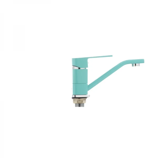 Смеситель для умывальника Mixxus Missouri 555 (излив 15 см) бирюзовый (MI1629)