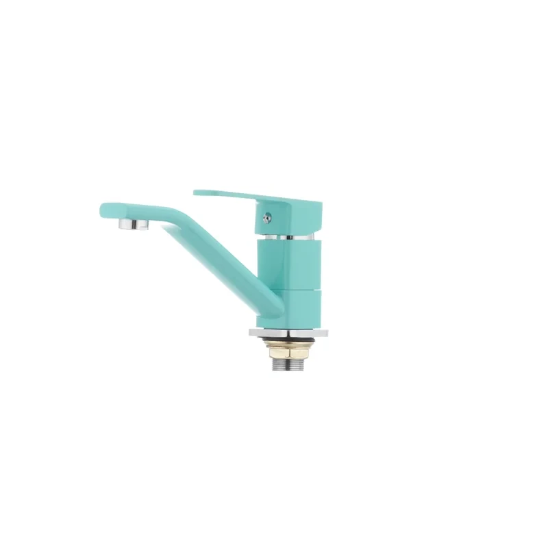 Змішувач для умивальника Mixxus Missouri 555 (вилив 15 см) бірюзовий (MI1629)