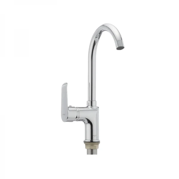 Смеситель для кухни Mixxus Colorado 014 хром однорычажный с высоким поворотным изливом (MI1634)