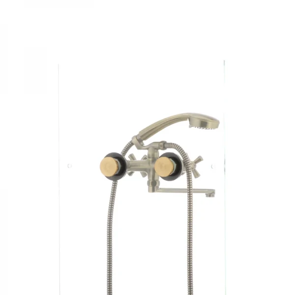 Смеситель для ванны Mixxus Premium Retro Bronze-140 латунный бронзовый двухвентильный с длинным поворотным изливом (MI1651)