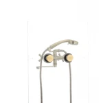 Смеситель для ванны Mixxus Premium Retro Bronze-140 латунный бронзовый двухвентильный с длинным поворотным изливом (MI1651)