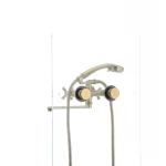 Смеситель для ванны Mixxus Premium Retro Bronze-140 латунный бронзовый двухвентильный с длинным поворотным изливом (MI1651)
