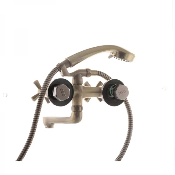 Смеситель для ванны Mixxus Premium Retro Bronze-142 латунный бронзовый двухвентильный (MI1652)