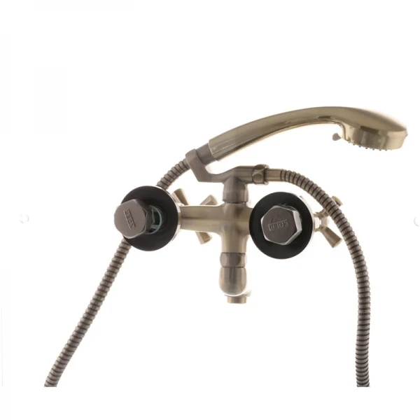 Смеситель для ванны Mixxus Premium Retro Bronze-142 латунный бронзовый двухвентильный (MI1652)