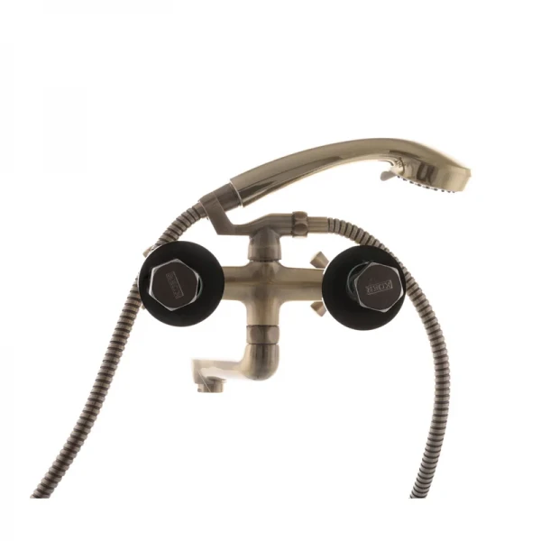 Смеситель для ванны Mixxus Premium Retro Bronze-142 латунный бронзовый двухвентильный (MI1652)