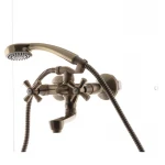 Смеситель для ванны Mixxus Premium Retro Bronze-142 латунный бронзовый двухвентильный (MI1652)