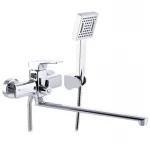 Смеситель для ванны Mixxus Premium Patrick Chr-006 латунный хромированный с длинным поворотным изливом (MI1657)