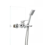 Смеситель для ванной Mixxus Premium Patrick Chr-009 латунный хромированный с коротким литым изливом (MI1659)