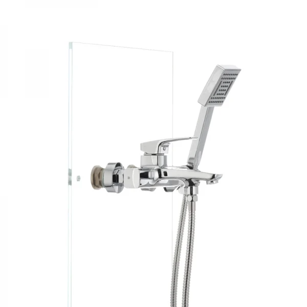 Смеситель для ванной Mixxus Premium Patrick Chr-009 латунный хромированный с коротким литым изливом (MI1659)